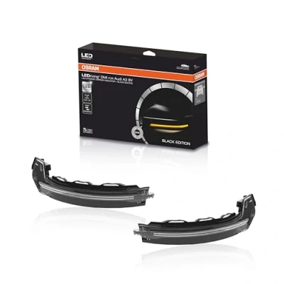 Afbeelding van richtingaanwijzerset ledriving dynamische spiegel indicator OSRAM LEDDMI 8V0 BK S