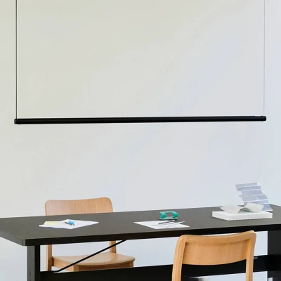 Afbeelding van HAY Factor Lineair hanglamp directional zwart