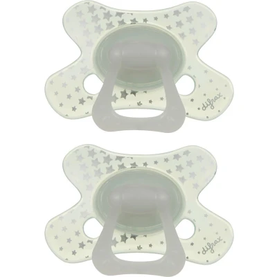 Afbeelding van Difrax Natural Fopspeen 12+ Maanden Glow in the Dark 2 stuks
