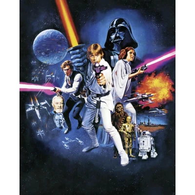 Afbeelding van Komar Vliesbehang Star Wars Poster Classic 1 (1 stuk)