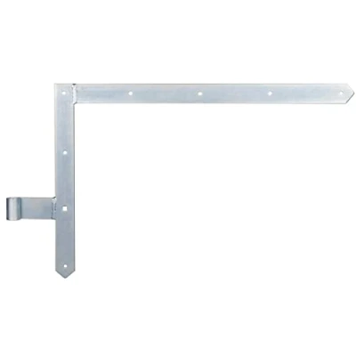 Afbeelding van Alberts 313104 Poort hoekheng in uitvoeringen voor poorten, garagepoorten en poorten met frame elektrolytisch geel verzinkt, gechromateerd rol Ø16 mm afmetingen 400 x 600