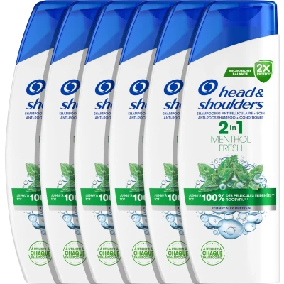 Afbeelding van 6x Head &amp; Shoulders 2in1 Menthol Fresh 300 ml