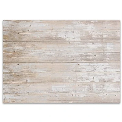 Afbeelding van younikat 100 papieren placemats met lichte houtlook, dv_121, DIN A3, beige, decoratie, natuur, modern, wegwerp, used look