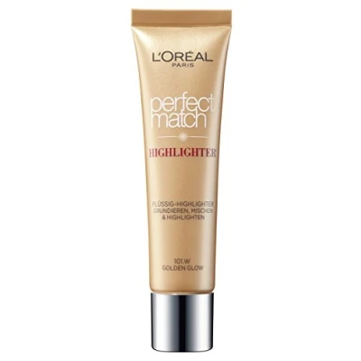 Afbeelding van L&#039;Oréal Paris L&#039;Oreal Highlighter Make Up Foundation Perfect Match 101.W Golden Glow Strobing Contouring