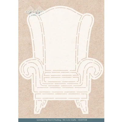 Afbeelding van Stencil Card Deco Essentials Nostalgic Chair A5