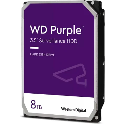 Afbeelding van WD HDD 3.5 8TB S ATA3 256MB WD84PURZ Purple