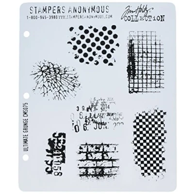 Afbeelding van Stampers Anonymous Ultimate Grunge Tim Holtz Cling Stamps (CMS075)