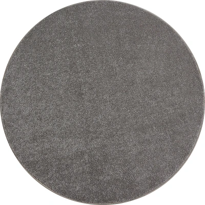Afbeelding van Vloerkleed Ata Bruin 200x200 cm Rond Laagpolig Dekbed Discounter.nl