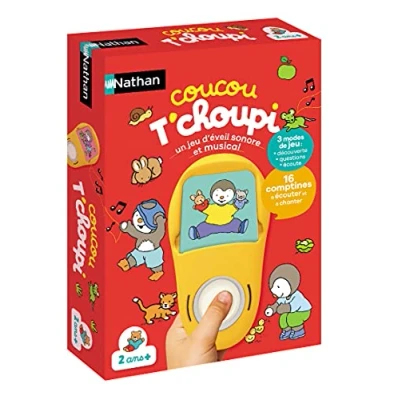 Afbeelding van Nathan Coucou T&#039;Choupi elektronisch spel kruipspel luister en ontdek de rijmpjes met vanaf 2 jaar