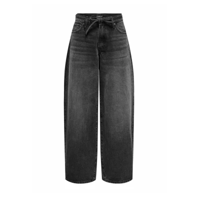 Afbeelding van ONLY MIT Weitem BEIN Onlgianna Mittlere Taille Ballon Schnitt Relaxed fit jeans, Dames, Maat: 26x30, Washed black