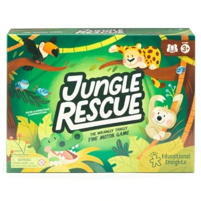 Afbeelding van Learning Resources Jungle Rescue spel voor fijne motoriek, vanaf 3 jaar, 1 2 spelers, EI 3086, multi