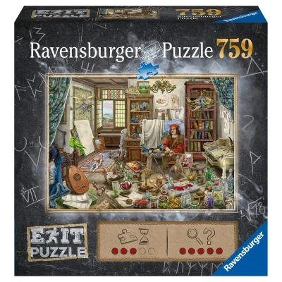 Afbeelding van RAVENSBURGER PUZZEL 16782, Exit The artist&#039;s studio 759p,Zilver