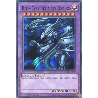 Afbeelding van YuGiOh: LDK2 ENK40 Limited Ed Blue Eyes Ultimate Dragon Ultra Rare Card (Yu Gi Oh! Single Card) van Deckboosters