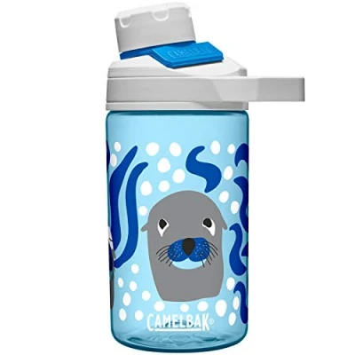 Afbeelding van CamelBak Chute Mag Kids Drinkfles 400 ml Blauw (Curious Sea Lions)