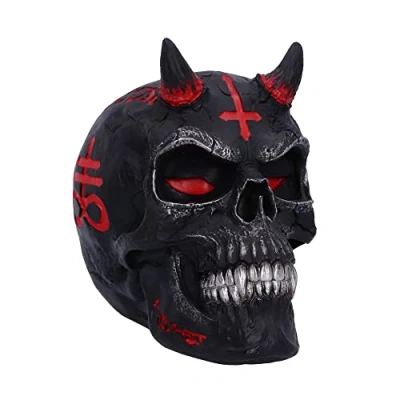 Afbeelding van Nemesis Now Beeld/figuur Infernal Skull (JR) hxbxd 20cm x 14cm 18cm Zwart/Rood Gothic en Fantasy artist James Ryman