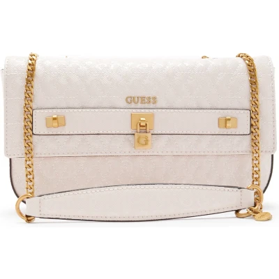 Afbeelding van GUESS Isidora Dames Crossbody tasSchoudertas Wit