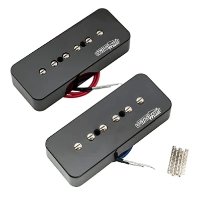 Afbeelding van Wilkinson WO90 Keramisch P90 Soapbar Element Pickups Set voor Les Paul SG Elektrische Gitaar, Zwart