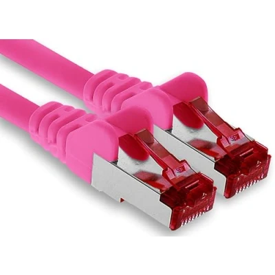 Afbeelding van Cat6 Kabel Ethernet Cable Gigabit LAN Netwerkkabel RJ45 Cat 6 1m magenta 1 stuk