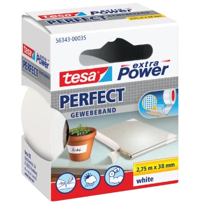 Afbeelding van Plakband Tesa textiel 38mmx2.75m wit
