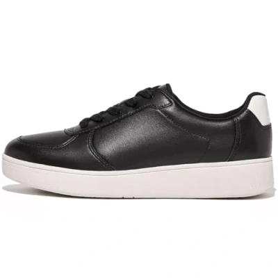 Afbeelding van Fitflop Rally leren sneakers voor dames, Zwart, 39 EU
