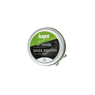 Afbeelding van Kaps Shoe Polish Blik Creme met was voor alle soorten gladleer, verzorgt het leer en geeft glans (100) Kleurloos 50ml