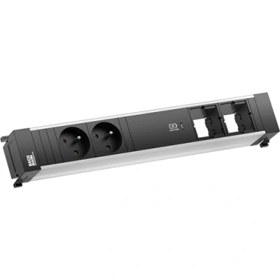 Afbeelding van Bachmann, Stekkerdoos, POWER FRAME L 2xUTE 916.5321xUSB C 60W 2xCM 0,2m GST18 (2 x, CEE 7/3, 7/5, 0.20 m)