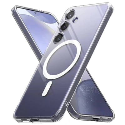 Afbeelding van Ringke Fusion Magnetic Compatibel met Samsung S24 Plus Case, Cover Magnetisch Draadloos Transparant Schokbestendig Hoesje Voor Galaxy Clear