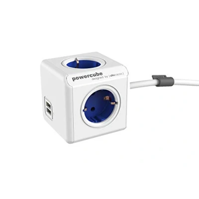 Afbeelding van PowerCube Verlengde USB Blue / Type F (Netherlands/Germany) 1.5m
