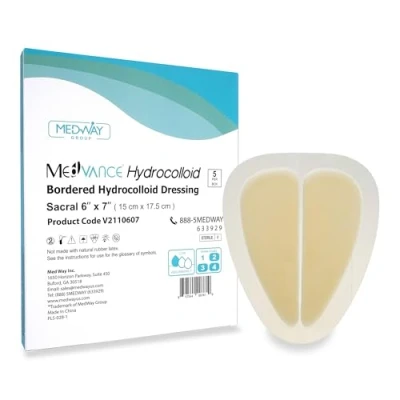 Afbeelding van MedVance TM Hydrocolloid Bordered Adhesive Dressing, Sacral, 15 cm x 17.5 Box of 5 DRESSINGS