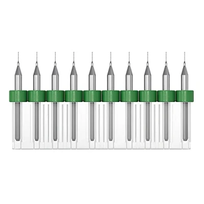 Afbeelding van GOONSDS Tungst En Carbide Micro PCB Boren, Rotary Tool Shank Voor PCB, Sieraden, CNC, Zachte Metalen, Printcircuit, Gravure 10Pcs,Diameter0.2mm