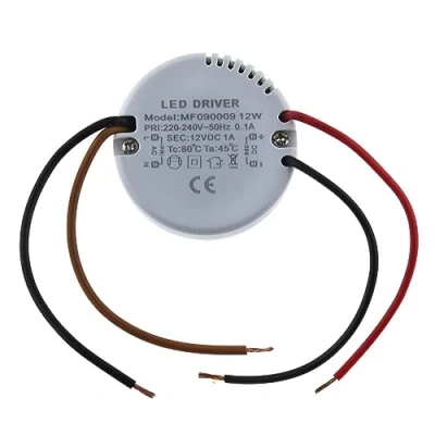 Afbeelding van SeKi Inbouwvoeding rond 12 Volt Watt / 1 ampère LED voeding driver transformator voorschakelapparaat ØxH 55x23mm past in inbouwdozen