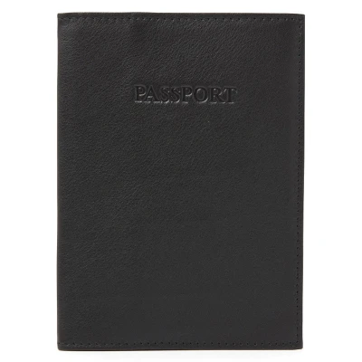 Afbeelding van dR Amsterdam 15606 Leren paspoort etui Gielen Lederwaren Zwart