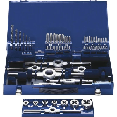 Afbeelding van Eventus by Exact 10721 Schroefdraadsnijderset 49 delig HSS metrisch M3, M4, M5, M6, M8, M10, M12