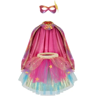 Afbeelding van Great Pretenders Verkleedset Super duper Heldin Roze/Goud