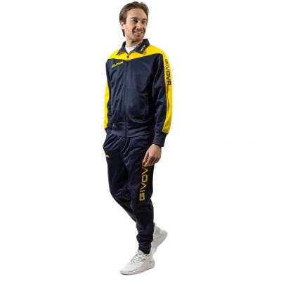 Afbeelding van Givova TR036 0407 4XL Roma Triacetaat Jumpsuit, Blauw/Geel,