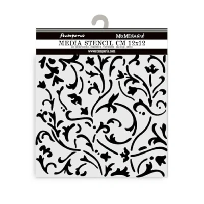 Afbeelding van Stamperia Dikke stencils voor plakboeken, albums, kaarten, bullet journal en meer, flexibel materiaal, gemakkelijk te reinigen, perfect hobby&#039;s, ambachten geschenken (maskerade, ornamenten)
