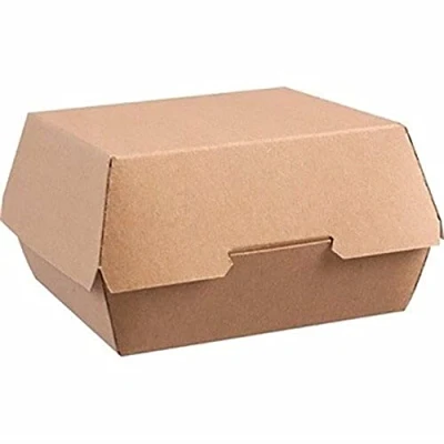 Afbeelding van Colpac kraft hamburgerdoosjes composteerbaar groot 13,5cm (250 stuks)