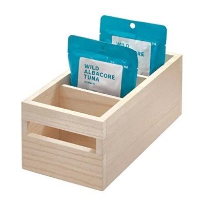 Afbeelding van Opbergbox iDesign Met Handvat Bruin (25 x 13 10 cm)