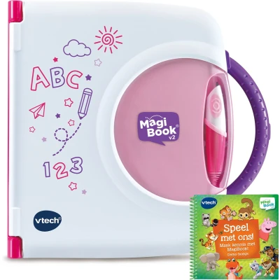 Afbeelding van VTech Magibook Starter Pack Roze + demoboek Interactief Activiteitenboek vanaf 2 jaar Educatief speelgoed