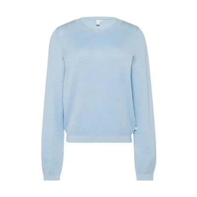 Afbeelding van QS MIT Struktur Trui, Dames, Maat: Large, Hellblau