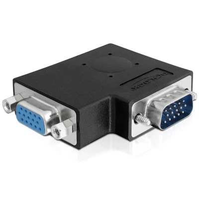 Afbeelding van Adapter VGA St/Bu 90 zijdelings gebogen. Delock