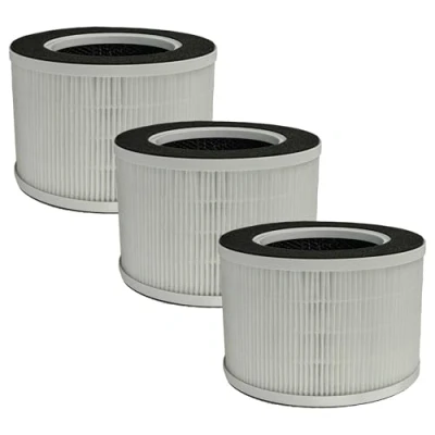 Afbeelding van vhbw 3 x luchtverfrisser compatibel met Medion MD 19778 luchtreiniger combifilter voorfilter + HEPA actieve kool