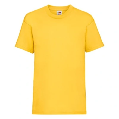 Afbeelding van Fruit of the Loom T shirt voor jongens, geel (zonnebloem geel), 164 cm