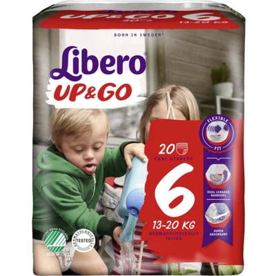 Afbeelding van Libero Up&amp;go 6 16 pakken van 18 stuks