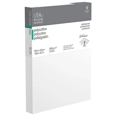 Afbeelding van Winsor &amp; Newton 6206052 professionele spieraam Deep Edge van katoenmix, 385 g/m², 3 voudig gegrond, gemiddelde korrel, ideaal voor olieverf en acrylverf 30 x 40 cm