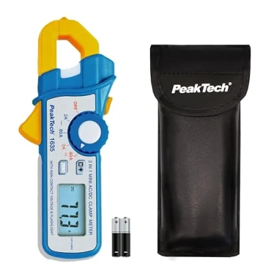 Afbeelding van Peaktech 1635 stroomtang 2/80 A AC / DC 2400 tellingen lekstroom