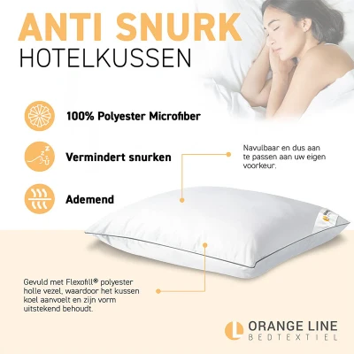 Afbeelding van Hoofdkussen Hotel Anti Snurk Geschikt Voor Zij En Rugslapers Dekbed Discounter.nl