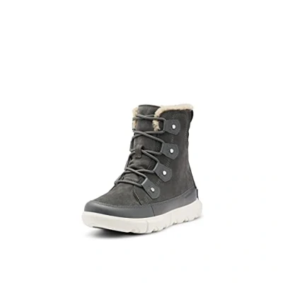 Afbeelding van Sorel Explorer II Joan waterdichte winterlaarzen voor dames, Grijze Grill X Fawn, 37.5 EU