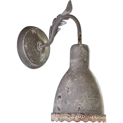 Afbeelding van LOBERON Wandlamp Lamothe grijs