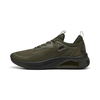 Afbeelding van PUMA Unisex Cell Thrill Sneaker, Dark Olive Zwart, 46 EU